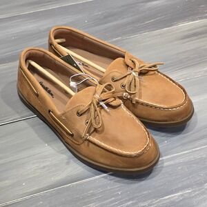 Goodfellow & Co Mens Leather Loafers Bennett Casuals Slip On Size 8 Cognac